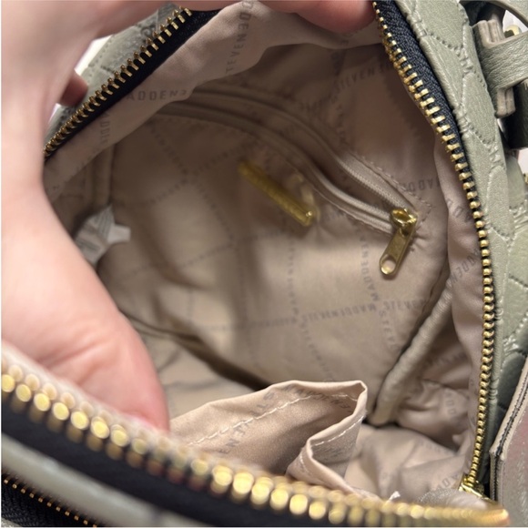 NWOT Steve Madden Stone/Sage
Green Quilted Mini Backpack - Picture 3 of 4